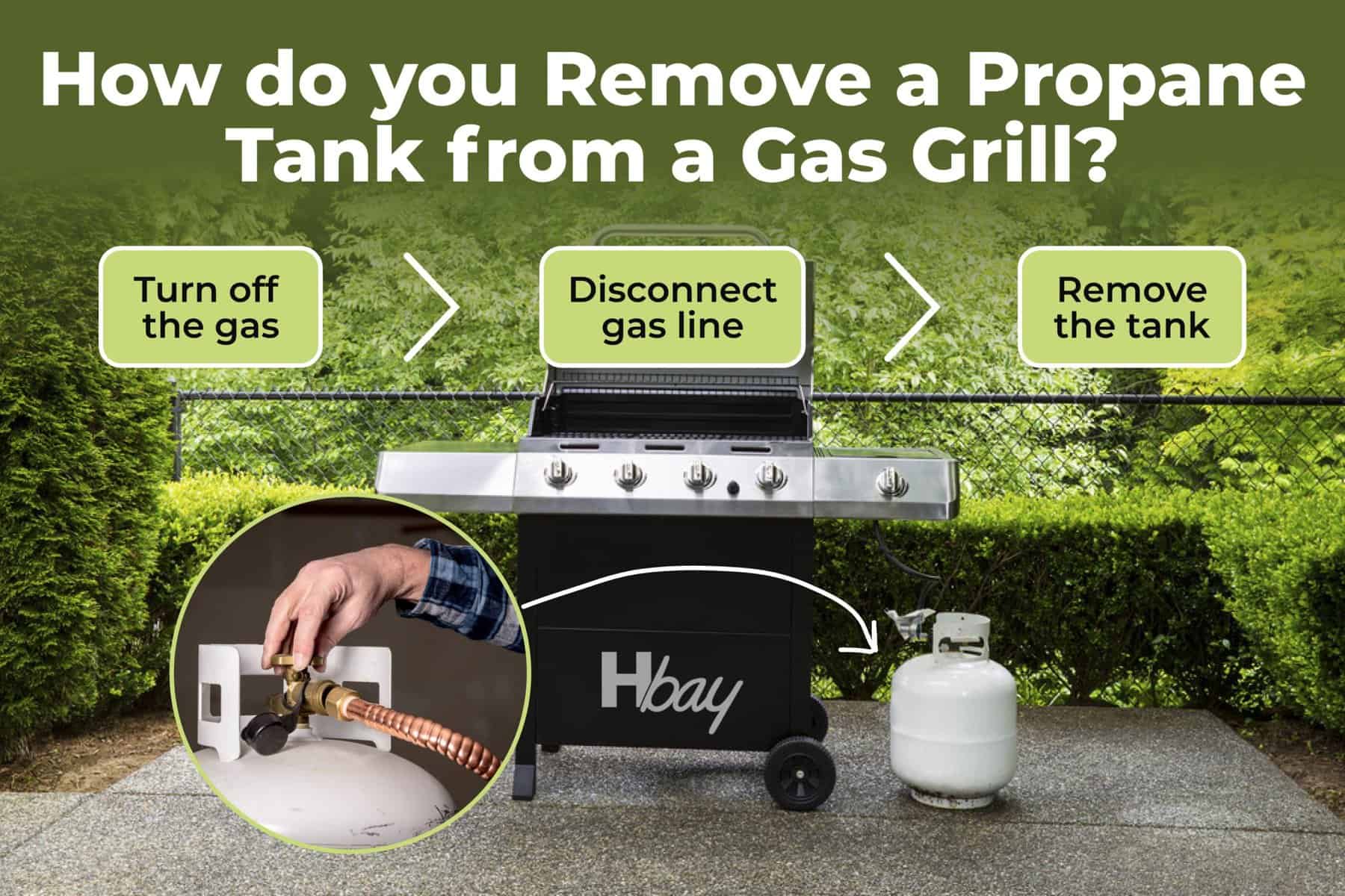 How to remove propane tank from grill the easy way?